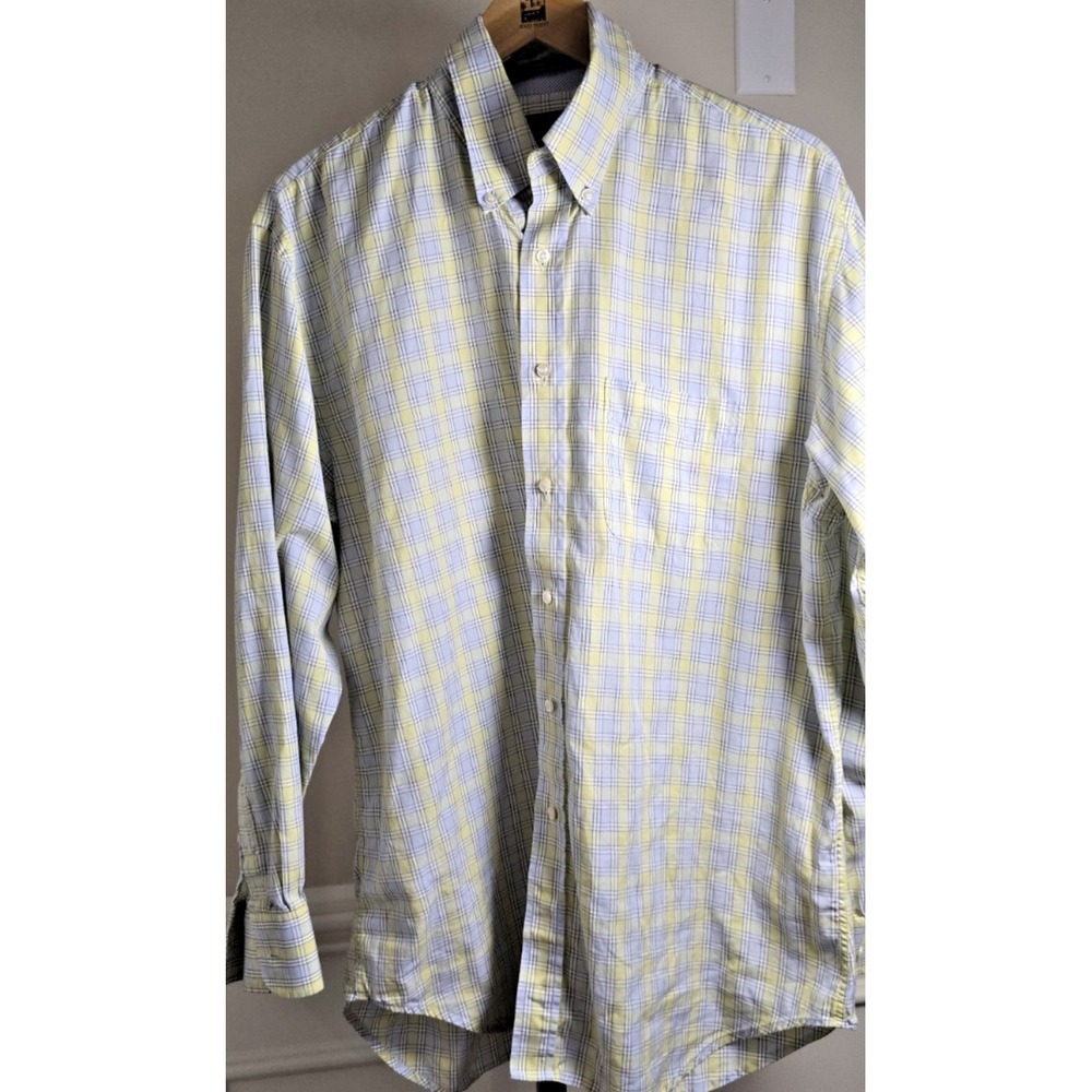 J. McLaughlin Men's Large Button Down Shirt Cotton Classic Fit